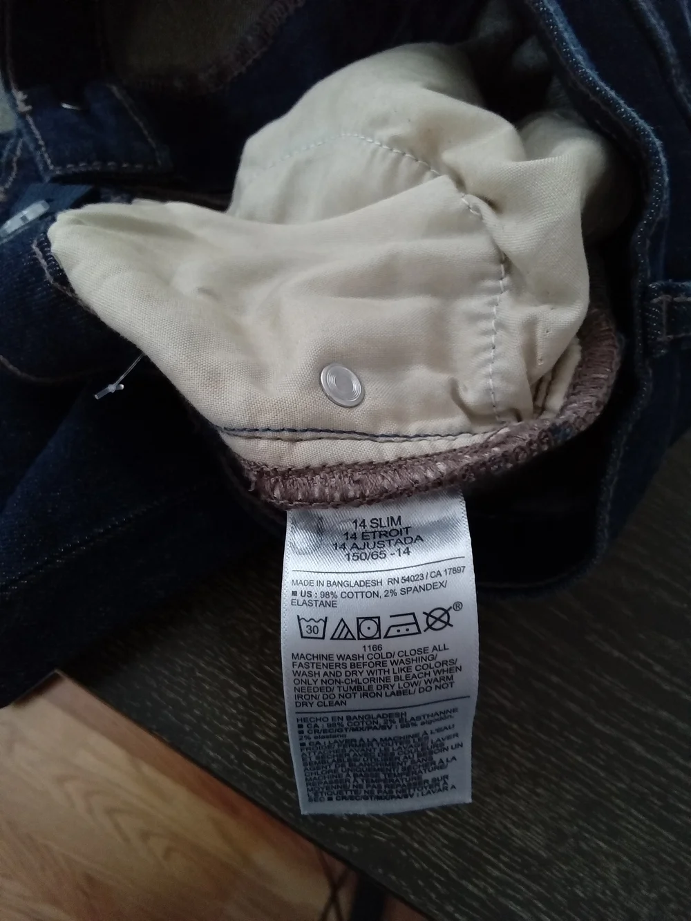 Old Navy Kids Boot-Cut Built-In Flex Jeans Dark Wash Size 14 Slim
